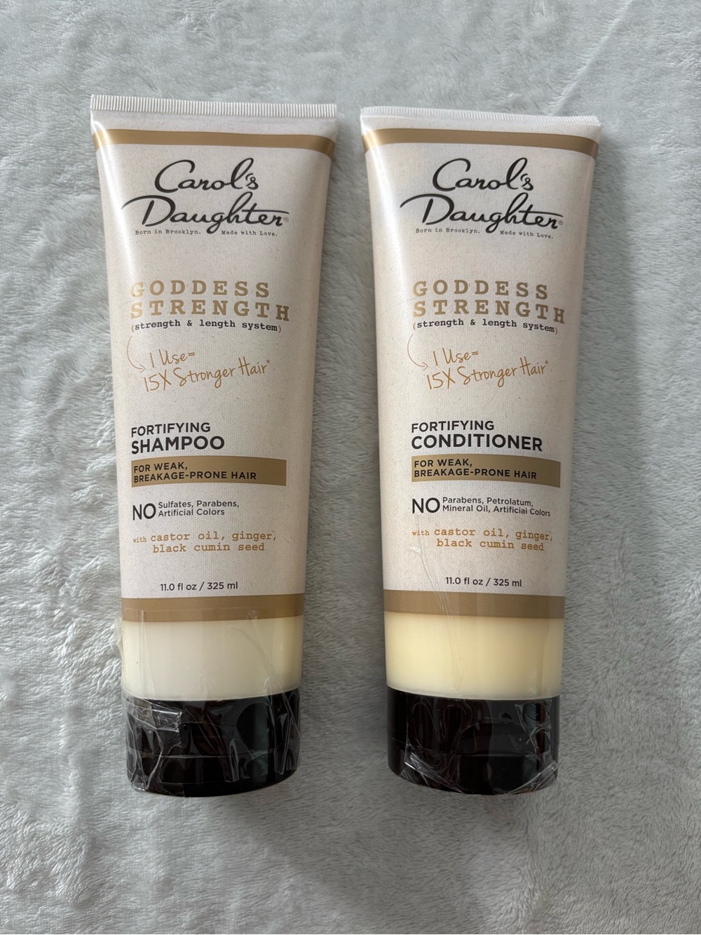 Carol's Daughter Goddess Strength Fortifying Shampoo and Conditioner 11 fl oz